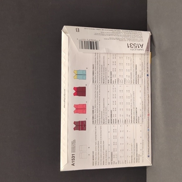 Simplicity It's So Easy Pattern 1531 Misses and Men's Vest with Pocket Variation - Picture 2 of 3